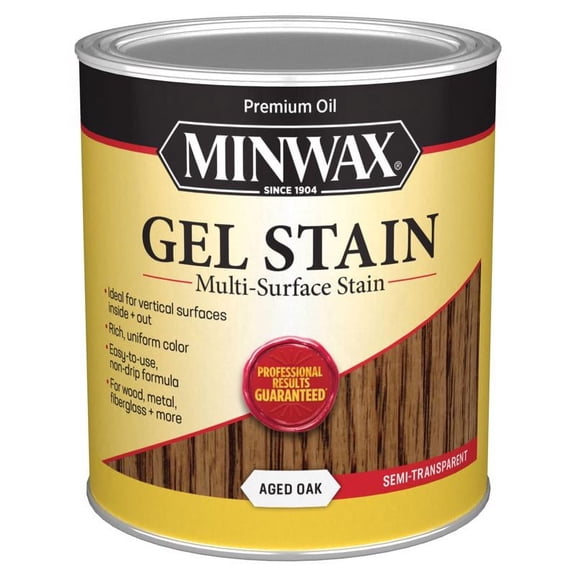 1 Quart Aged Oak Gel Stain Interior Wood 66020