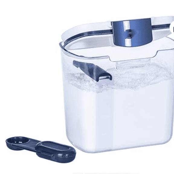 1 Quart Airtight Powdered Sugar Storage Container Grey, Plastic