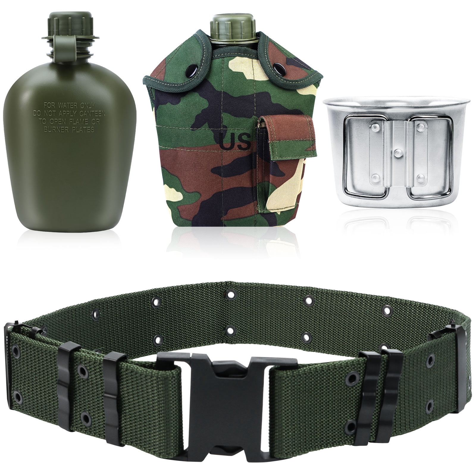 1 Quart Canteen Kit Portable Canteen Hydration Canteens Water Bottle ...