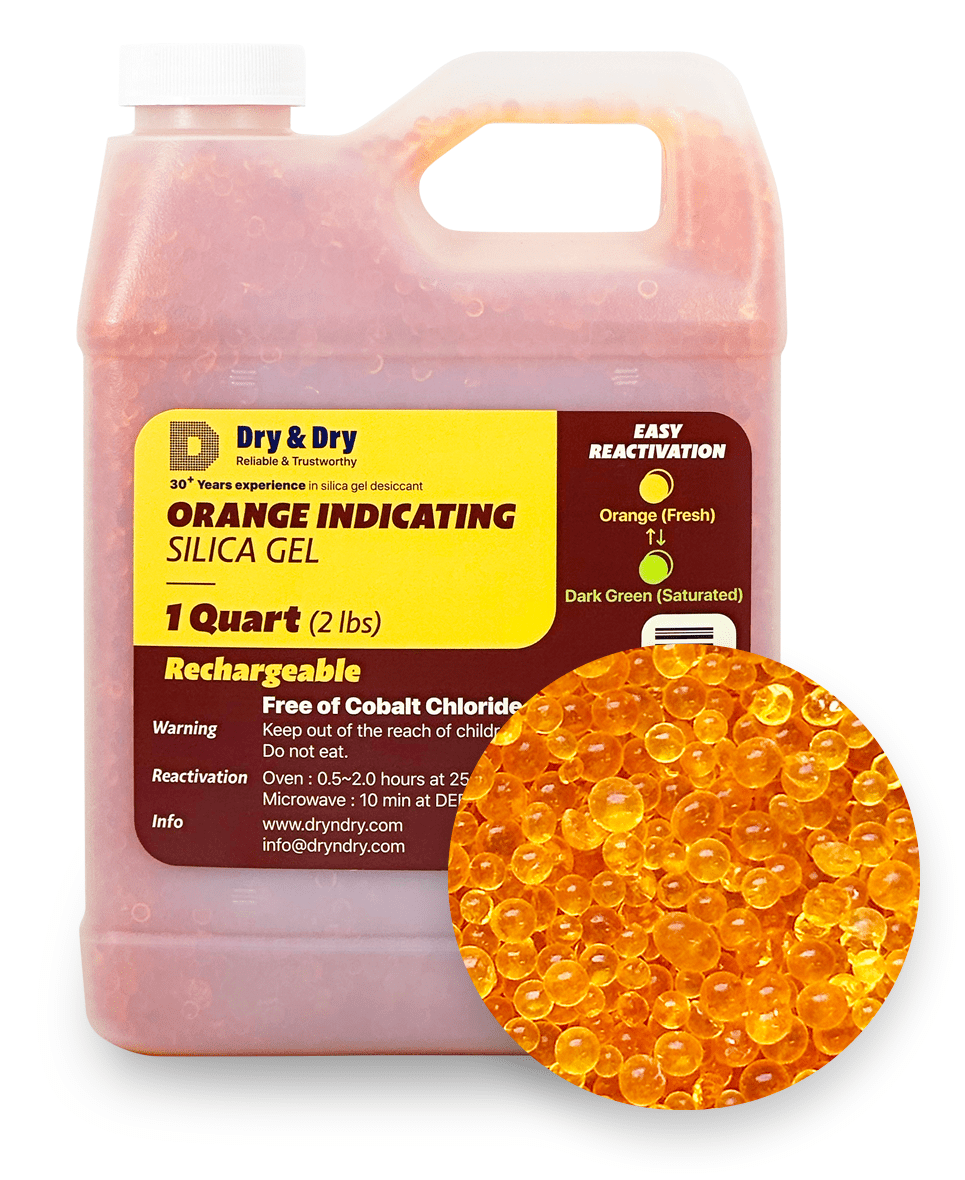 Dry & Dry Premium Orange Indicating Silica Gel for Flower Drying Desiccant  - (Net 10 LBS).