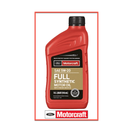 1 Quart Engine Motor Oil OEM Ford Motorcraft Full Synthetic SAE 5W-20 MPN #XO-5W20-Q1FS