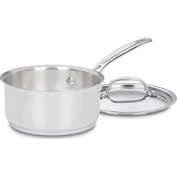 1-Quart Lid Frying Pan, Chef's Classic Stainless Steel Cookware Series