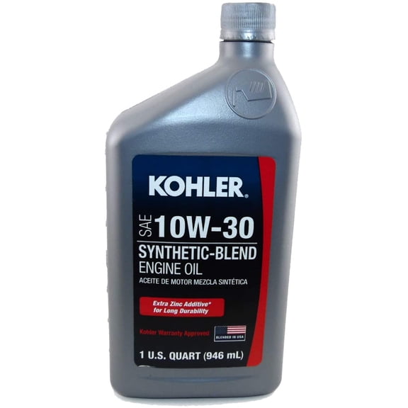 1 Quart OEM Kohler SAE 10W30 Engine Oil