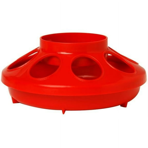 1 Quart Red Baby Chick Feeder