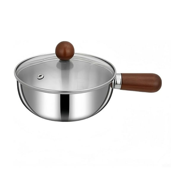 1 Quart Saucepan with Lid, Stainless Steel Small Sauce Pan Pot, 1Qt Saucepan for Gas Electric Stove Top Camping, Healthy & Rust Free