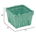 thumbnail image 1 of 1 Quart Sized Garden Party Berigard Berry Basket Molded Fiber Green | 297/Case, 1 of 2