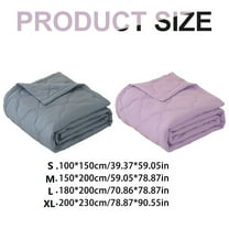 1 Quilt Blanket Bed Blanket Skin Friendly Plain Print Washed Cotton Bed Blanket Summer Comforter Ventilated Comforter