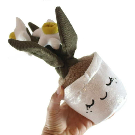 1 RANDOM FLOWER STYLE Plush Plant - Potted Succulent Cactus - Cute Artificial Home Decor Decorative Artificial