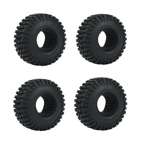 1 RC Crawler Rubber Wheel Tyres 4Pcs Mud Terrain Rock Tires 54mm for 1/24 Scale RC Axial SCX24 90081 AXI00001