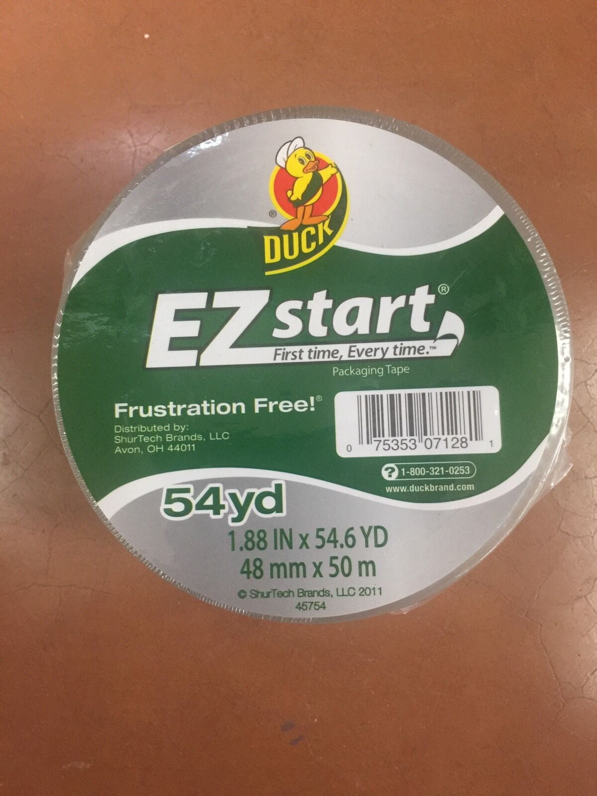 1 ROLL CLEAR Duck EZ Start Packing Carton Shipping Duct Tape 1.88" x 54