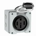 thumbnail image 1 of 50Amp Power Outlet Box,125/250Volt NEMA 14-50R Receptacle Outdoor Dustproof and Weatherproof for Electric Vehicles, 1 of 5