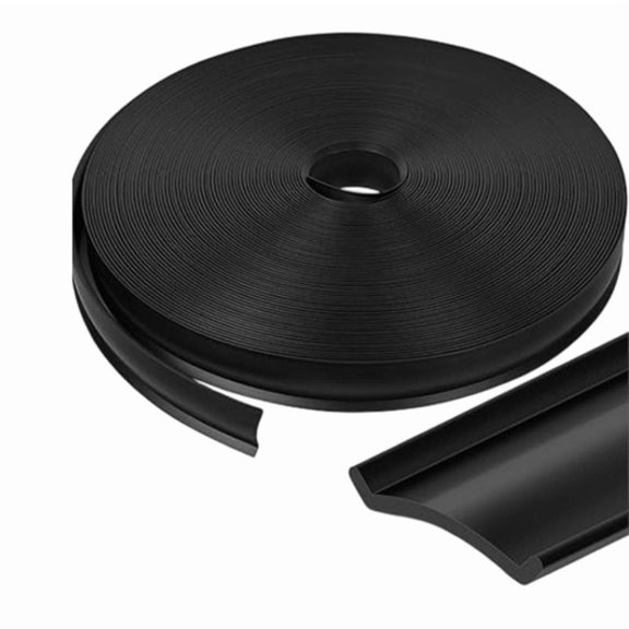 1" RV Trim Molding Insert, 100 FT Heavy Duty RV TPE Trim Molding Weather Stripping Exterior Replacement