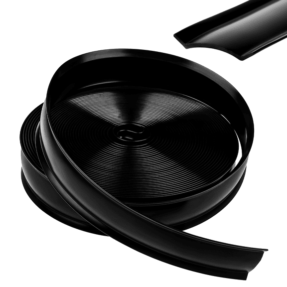 1" RV Vinyl Trim Molding Insert - Camper Weather Stripping Exterior, Black Winter Trim Molding for RV, Boat, Camper, Travel Trailer