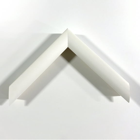 1" Readymade Wood Picture Frame (Round White) (8x10, Add Acrylic & Backing)