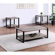 1 Rectangular & 2 Square Tables Set | For Modern Living Areas | Durable Wood Build | Meets Style and Function Demands