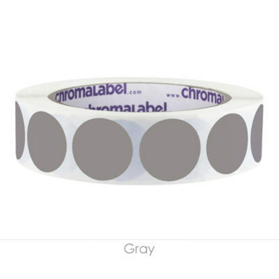 1" Removable Round, Color-Code Dots: 1,000/Roll