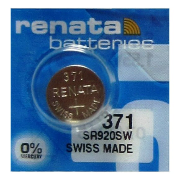 1 Renata 371 Silver Oxide Electronic Zero Mercury Battery