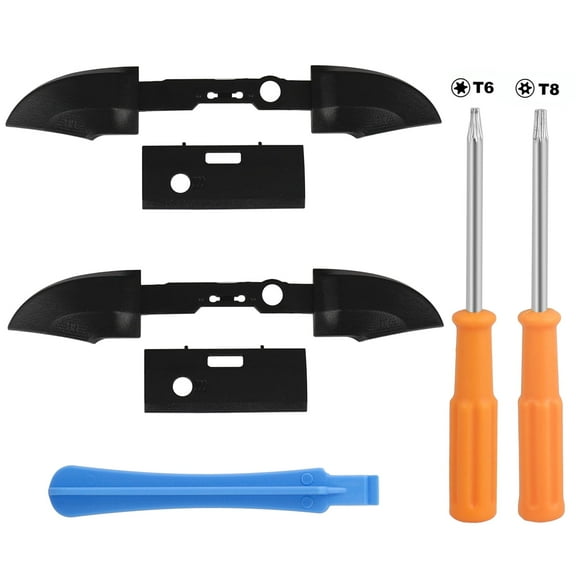 1 Replacement Bumper Trigger Button Kit, LB RB Buffer Replacement with T6 T8 Screwdriver Kit, Compatible with Xbox X Series S Controllers