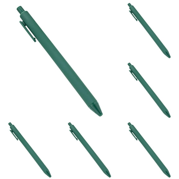 Under $1, Retractable Ballpoint Pen, 10-Pack Retractable Ballpoint Pens, 1.0Mm Medium Point, Comfortable Grip for Office & Gifting, Click Pen, Green by Goohae