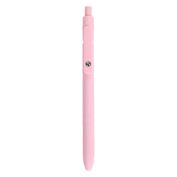 Under $1 Retractable Ballpoint Pen, Retractable Black Gel Pen, 0.5Mm Fine Point Smooth Writing Ink Pen, Comfort Grip for Office & Note Taking, Pink Click Ballpoint Pen, by Goohae