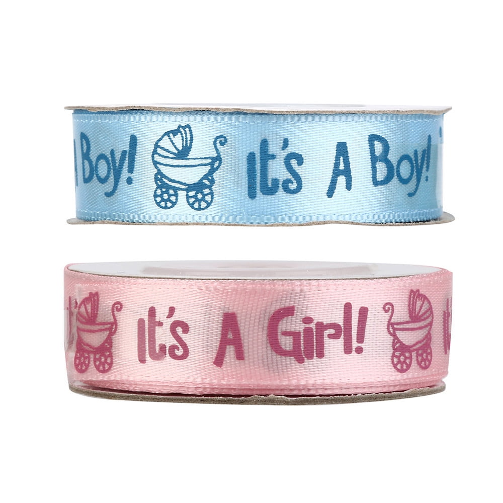 1*Ribbon Clearance! Nomeni 10 Yards It'S A Boy Girl Baby Shower Ribbon ...