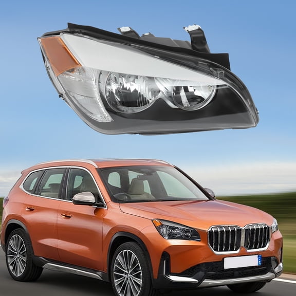 1* Right Headlight, For 2013-2015 BMW X1 Headlight Halogen Passenger Side, Right Headlight, Passenger Side Headlight