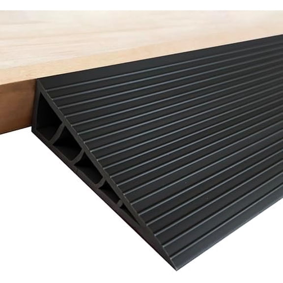 1" Rise Door Threshold Ramps 36'' L Transition Strip Wheelchairs Ramps for Doorways, Edge Threshold Reducer Transition Strips for Home Steps (Black, 1'' Rise, 36 in L)$$Tools & Hardware Other