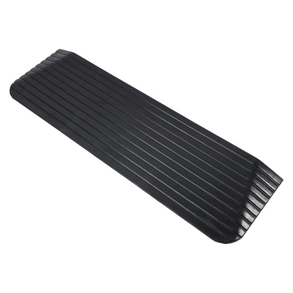 1" Rise Threshold Ramp, Doorways Heavy Duty Wheelchair Ramps, 2200 LBS Capacity, 43" Wide Solid Non-Slip Rubber Ramp for Disabled, Scooter, Driveways