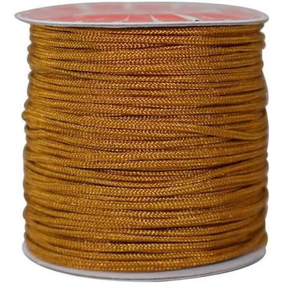 1 Roll 0.8mm Nylon Beaded Thread Suitable for Jade Necklace Rope Rope Chinese Knot DIY Bracelet Jewelry Making Rope Crafts Making Accessories (Peru 100m)