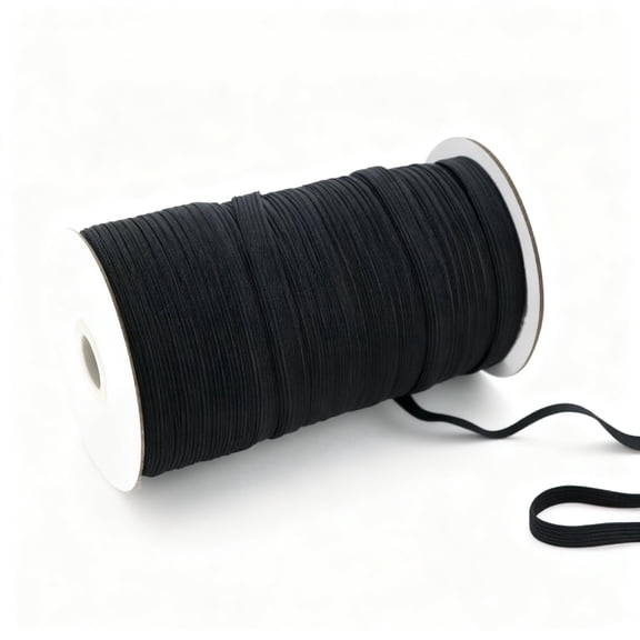 1 Roll 1/2 Inch Wide Flat Elastic Band, 98.43 Yards Stretch Elastic Cord For Sewing DIY Arts Craft Making