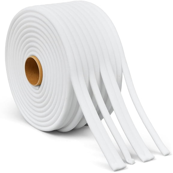 1 Roll 1/2 Inch x 54 Yards Soft Edge Foam Masking Tape White Automotive Foam Making Tape for Sealing Car and Truck Door Jams Overspray Protection