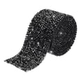 thumbnail image 1 of 1 Roll 1 Yard Self Adhesive Crystal Rhinestone Diamond Ribbon for Arts & Crafts Project Black, 1 of 5