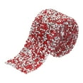 thumbnail image 1 of 1 Roll 1 Yard Self Adhesive Crystal Rhinestone Diamond Ribbon for Arts & Crafts Project Silver Base Red, 1 of 5