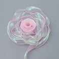 thumbnail image 1 of 1 Roll 10 Yard Chiffon Ribbon,Iridescent Ribbon for Valentine's Day,Wedding,Birthday Party,Bouquet Gift Wrapping Ribbon, 1 of 7