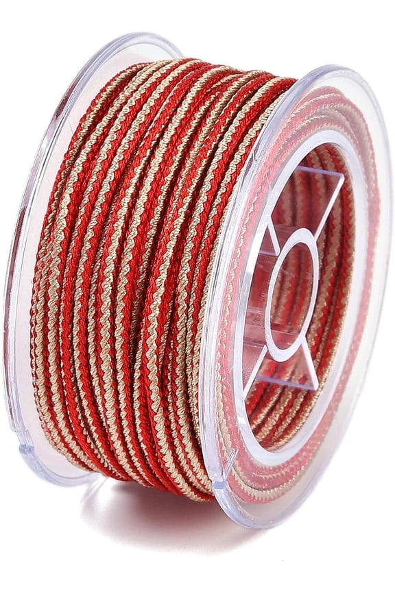 1 Roll 10 Yards 1.5mm Round Nylon Threads Bead Thread Stringing Materials for Bracelets Necklace Beading Jewelry Making and Crafts Red DIY