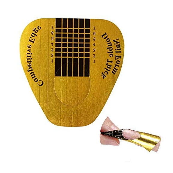 1 Roll (100 PCS) Professional Nail Extension Guide Stickers Horseshoe-shaped Nail Art Acrylic Nail/UV GEL Nail Extention Tips Form Guide Sticker