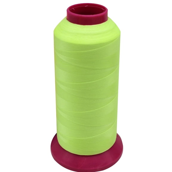 1 Roll 1000 Yard Luminous Sewing Line Reusable Flexible Needlework Glow in The Dark Cross Stitch Embroidery Thread for Clothes-Fluorescent Green