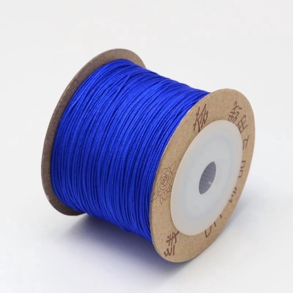 1 Roll 109.36 Yards(100m) 0.6mm Nylon Threads Bead Thread Nylon Threads Stringing Materials for DIY Bracelets Necklace Beading Jewelry Making and Crafts Blue