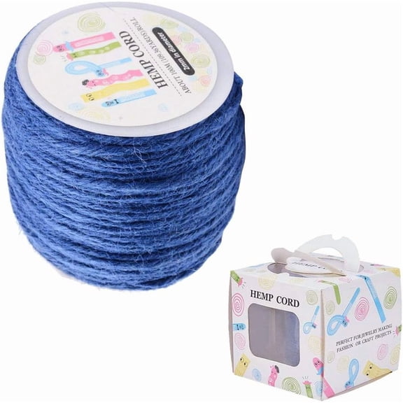 1 Roll 109 Yards Colored Jute Twine Arts and Crafts Hemp Cord 2mm Packing String Rope for DIY handcrafting