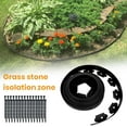 thumbnail image 1 of 1 Roll 10M Landscape Edging Border with 30 Spikes No Dig Weather-Resistant Decorative Garden Flower Beds Lawn Yard Pathway Garden Landscape Edging, 1 of 9