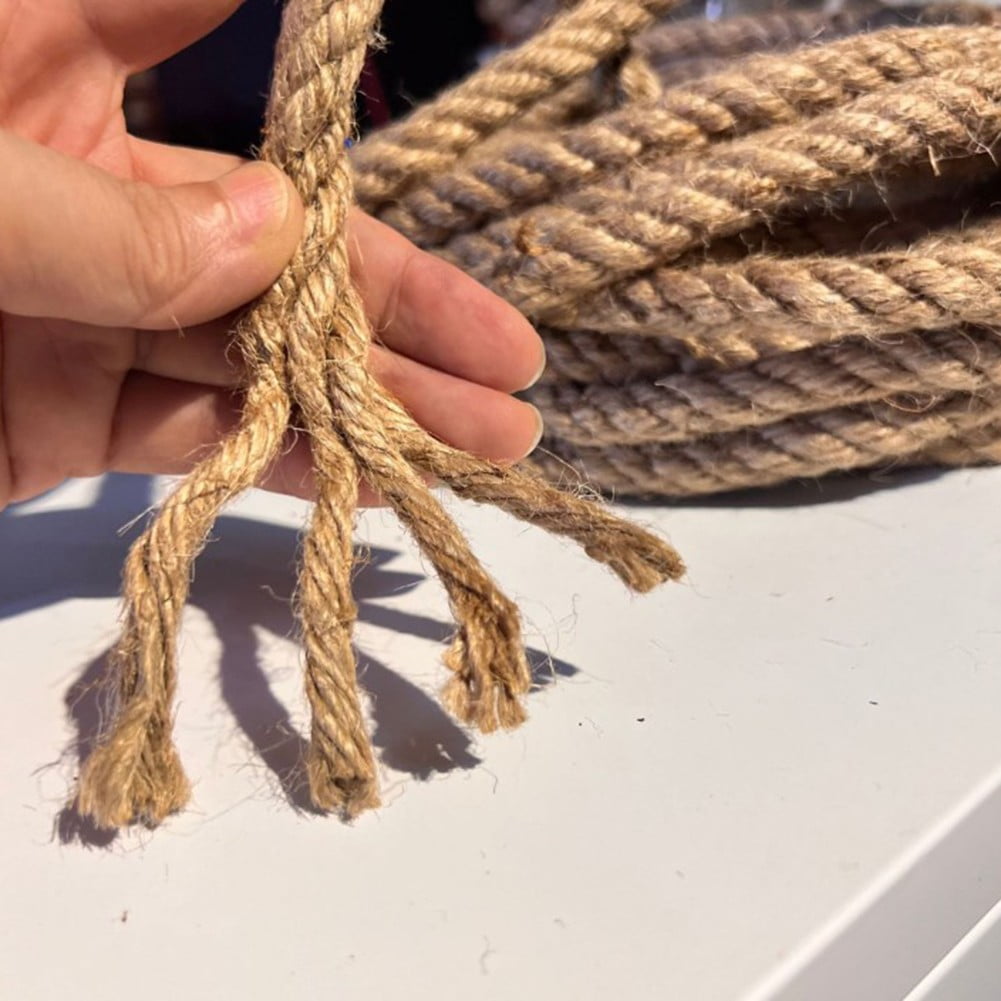 1 Roll 10M Natural Jute Rope DIY 12mm Jute Rope Classic Brown Color Ropes For Packaging/crafts/decoration/bundling/gardening