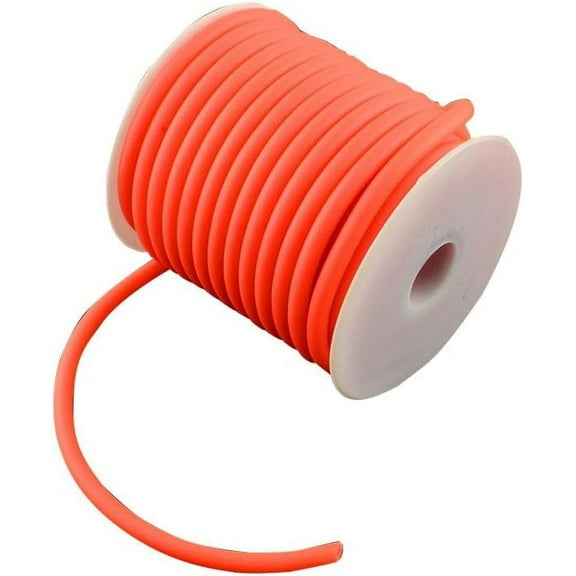 1 Roll 10m/roll 5mm Silicone Cord Rubber Cord for Bracelet Necklace Making with 3mm Hole Wrapped Around White Plastic Spool diy Orange Red