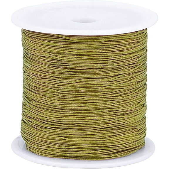 1 Roll 150 Yards 0.5mm Nylon Cord for Chinese Knotting Kumihimo Beading Macram Jewelry Making Sewing- Olive