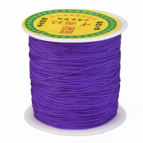 1 Roll 150 Yards Nylon Jewelry Thread Cord 0.5mm Chinese Knotting Beading Cord for DIY Jewellery Making Macrame Kumihimo