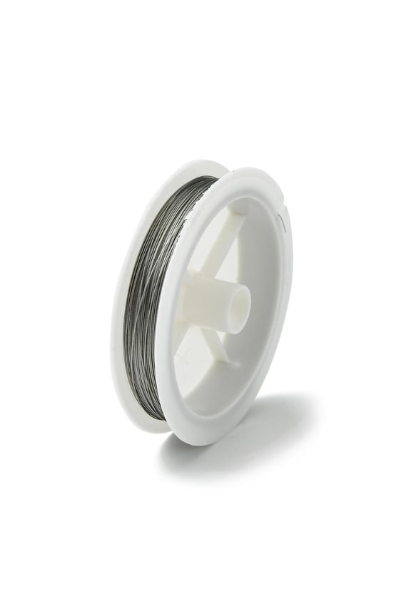 1 Roll 164.04 Feet(50m) 0.35 Tiger Tail Wire Nylon-Coated Stainless Steel Stringing Materials for DIY Bracelets Necklace Beading Jewelry Making and Crafts Light Grey