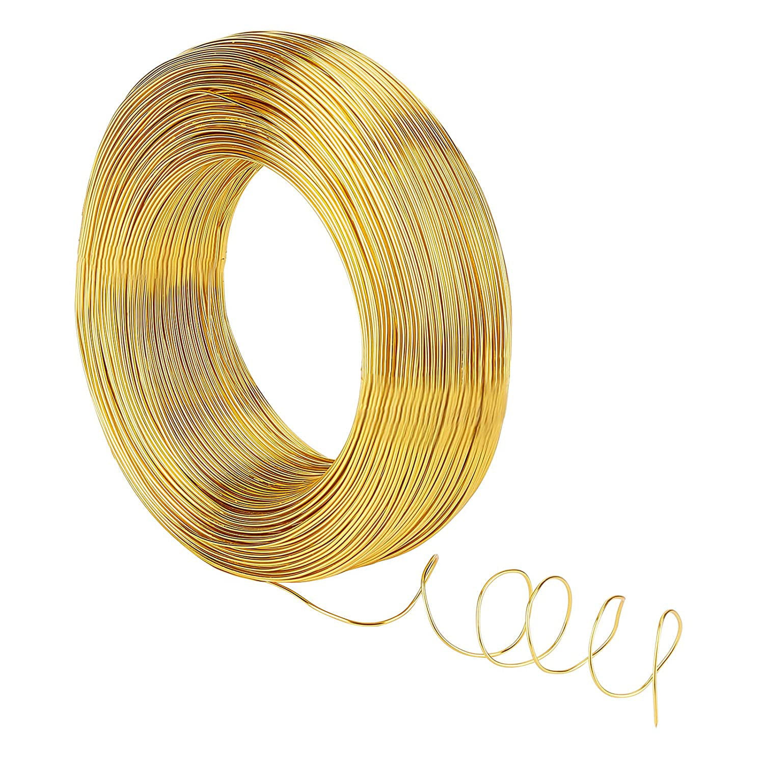 1 Roll 18 Gauge Aluminum Wire 200m Gold Aluminum Modelling Craft Wire for  Jewelry Craft Modelling Making Armatures and Sculpture 1mm in Diameter 