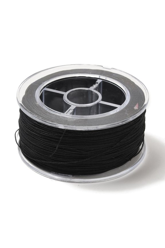 1 Roll 196.85 Yards(180m) 0.4mm Nylon Thread Cord Bead Thread Nylon Thread Cord Stringing Materials for DIY Bracelets Necklace Beading Jewelry Making and Crafts DIY