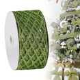 thumbnail image 1 of 1 Roll 2.5 Inch Glitter Diamond Mesh Wired Ribbon for Christmas Tree Gift Wrapping Crafts Bows Wreaths Garland Tree Topper Holiday Decor 10 Yards, 1 of 9