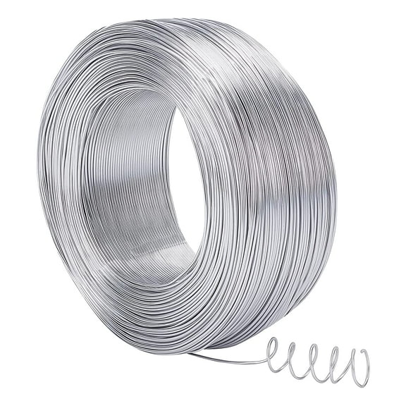 1 Roll 20 Gauge Aluminum Wire 300m Silver Craft Wire for DIY Jewelry Crafts Modeling Frameworks and Carving 0.8mm in Diameter