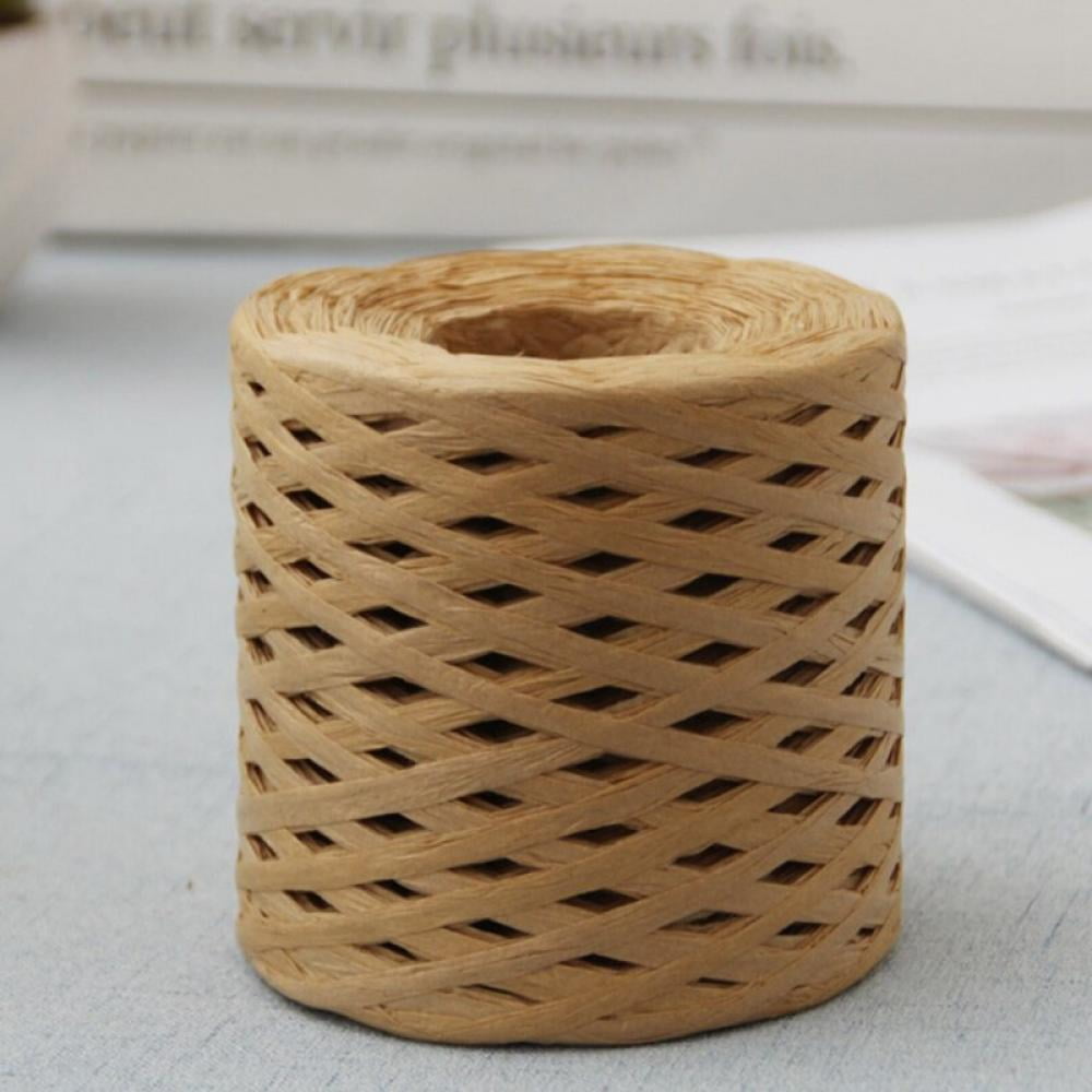 1 Roll 200M Raffia Paper Ribbons Packing Twine Rope for Christmas Gift ...